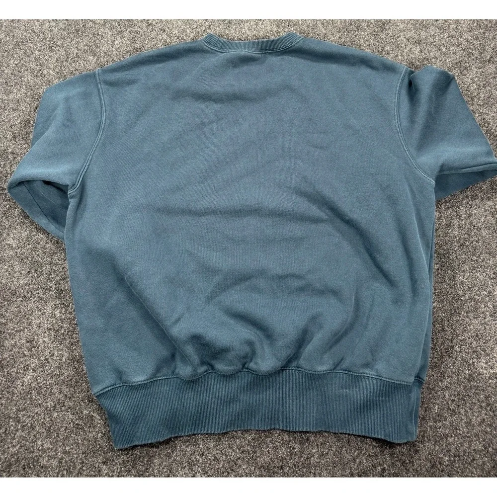 VTG Nike Center Swoosh Crewneck Sweatshirt Blue Faded Y2K Men's Small